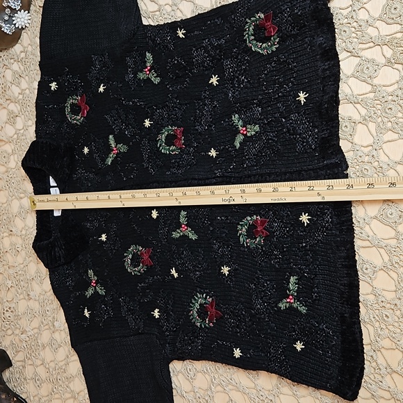 Croft & Barrow Zip Front Ramie/Cotton Blend Christmas Sweater - Picture 11 of 12